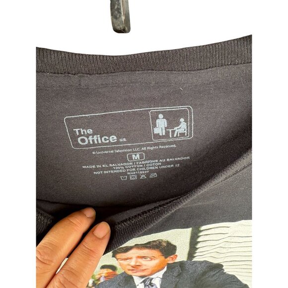 The Office Long Sleeve Graphic Tee Michael Scott "Thats What She Said" Black Siz - Picture 5 of 5